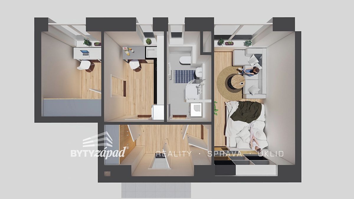 Pronájem bytu 1+1 41 m² – fotografie 2