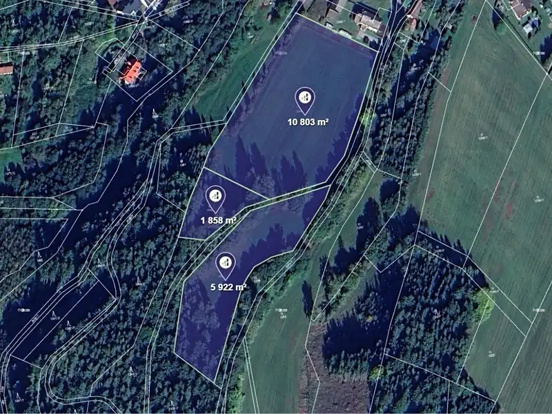 Prodej pole 18583 m², Čistá u Horek – náhled fotky 1