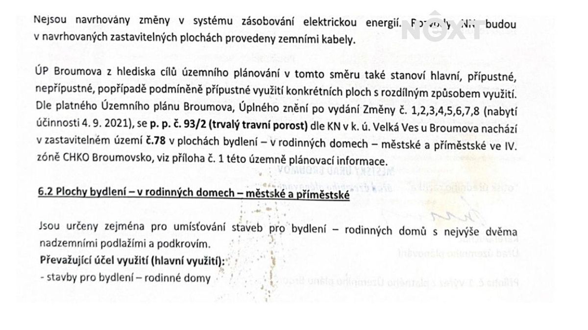Prodej stavebního pozemku 1915 m² – fotografie 2