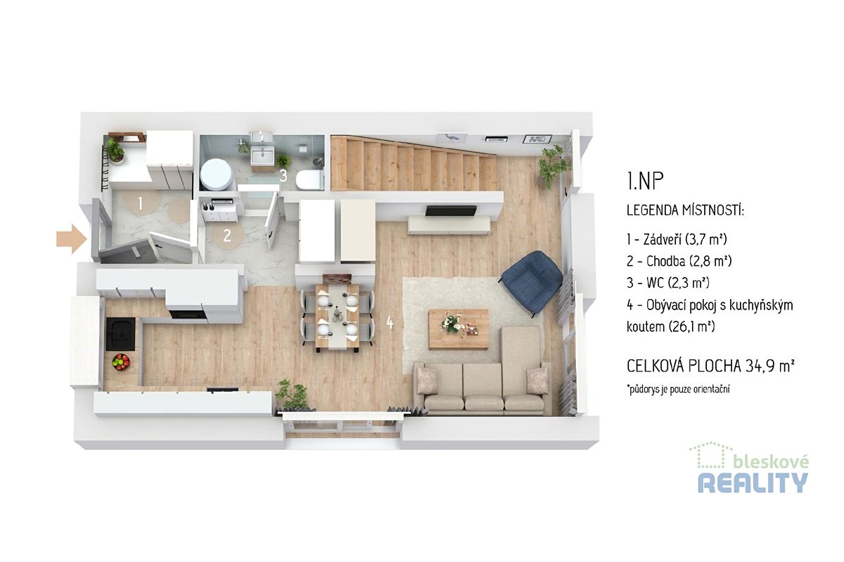 Prodej bytu 3+kk 71 m² – fotografie 5