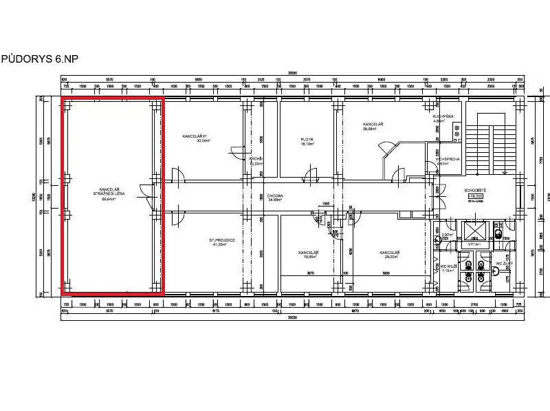 Pronájem kanceláře 70 m², Šumperk – náhled fotky 3