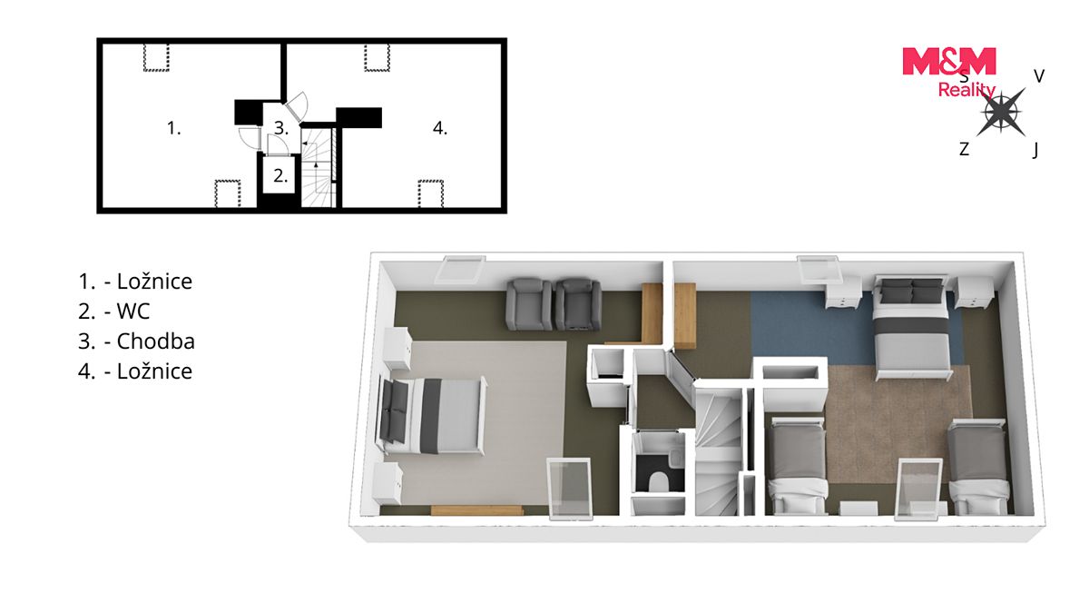 Prodej rodinného domu 180 m², pozemek 956 m² – fotografie 3