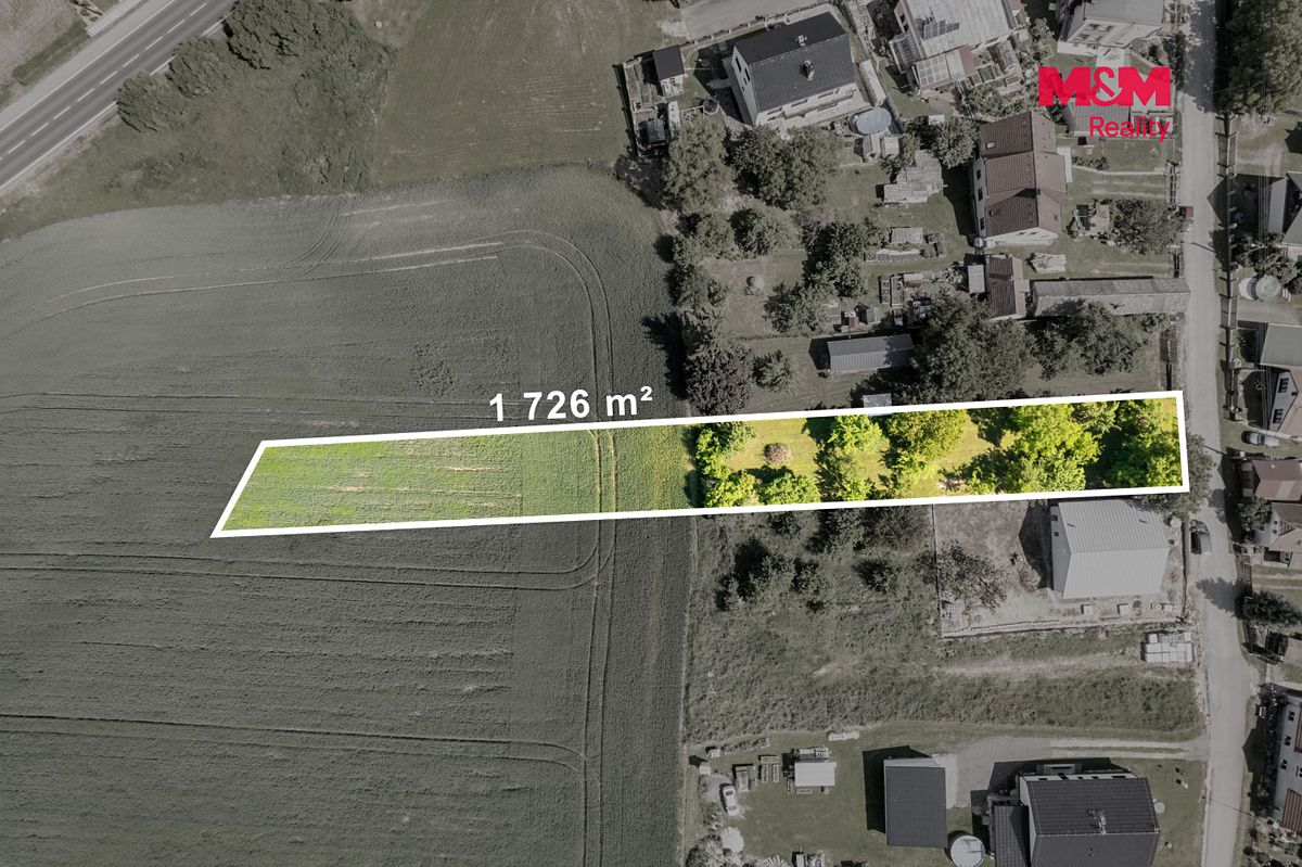 Prodej stavebního pozemku 1726 m² – fotografie 2