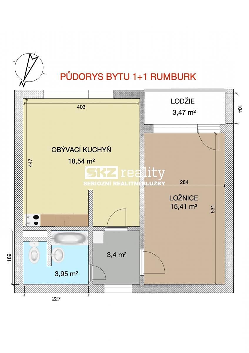 Prodej bytu 2+kk 42 m² – fotografie 2