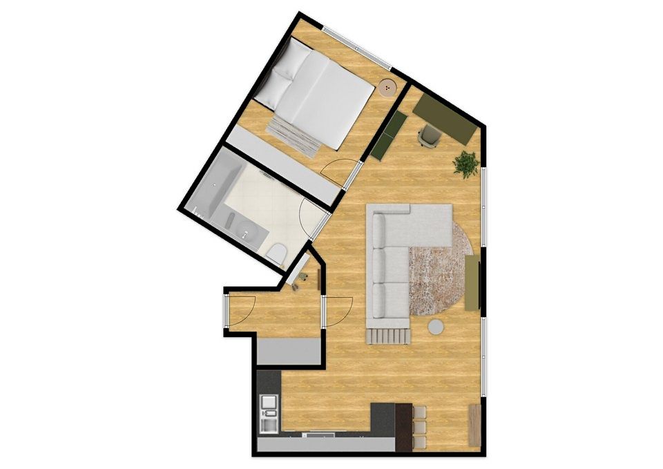 Prodej bytu 2+kk 45 m² – fotografie 2