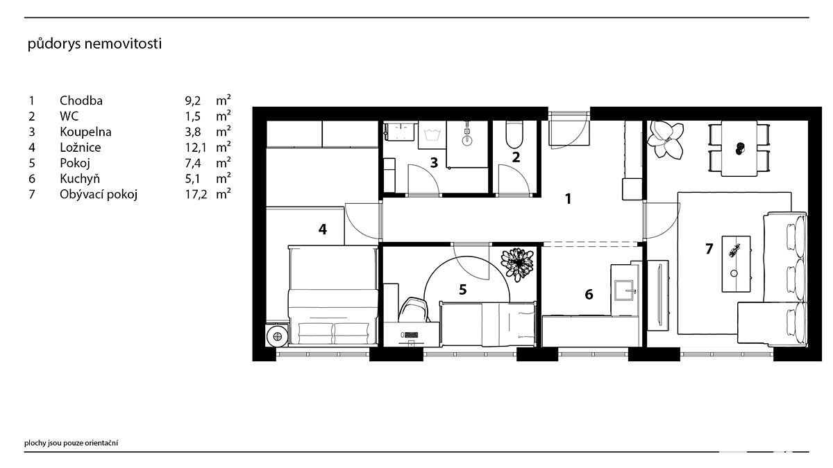 Prodej bytu 3+1 56 m² – fotografie 4