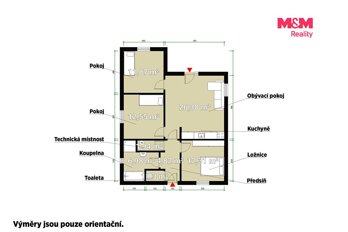 Prodej rodinného domu 94 m², pozemek 838 m² – fotografie 3
