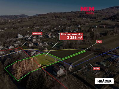 Prodej stavebního pozemku 3286 m²