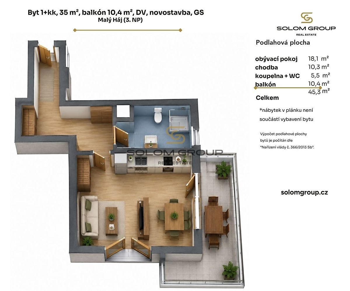 Prodej bytu 1+kk 35 m² – fotografie 5