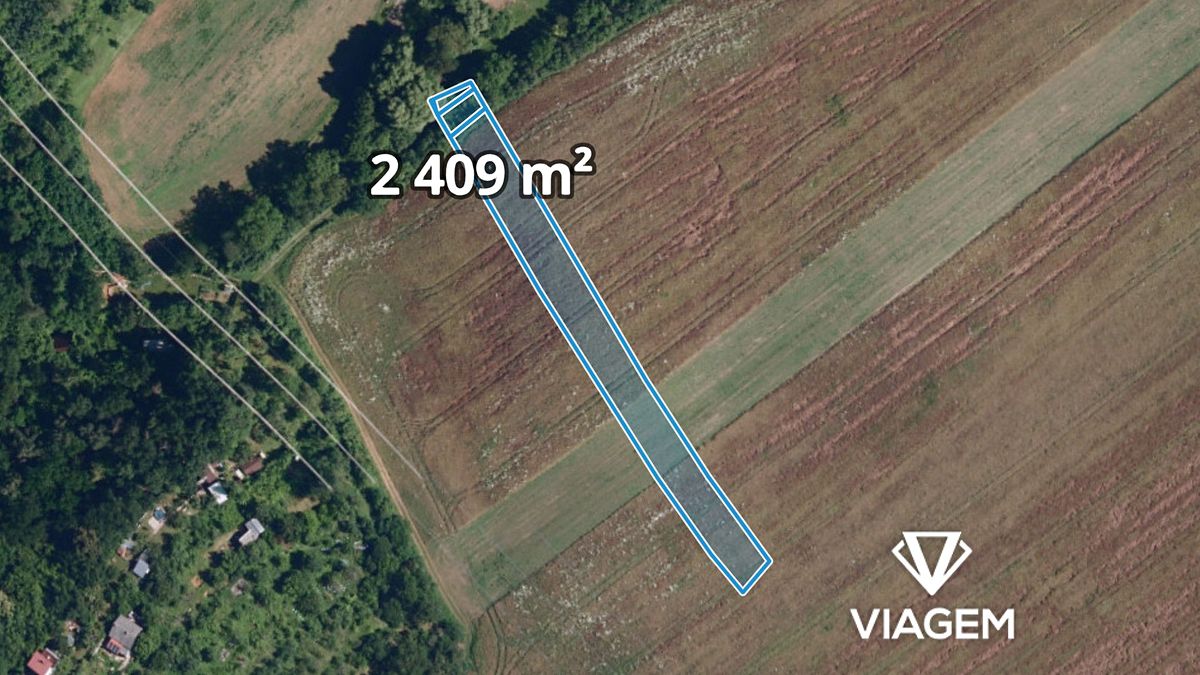 Prodej pole 2409 m², Ostopovice – fotka 1 z 3