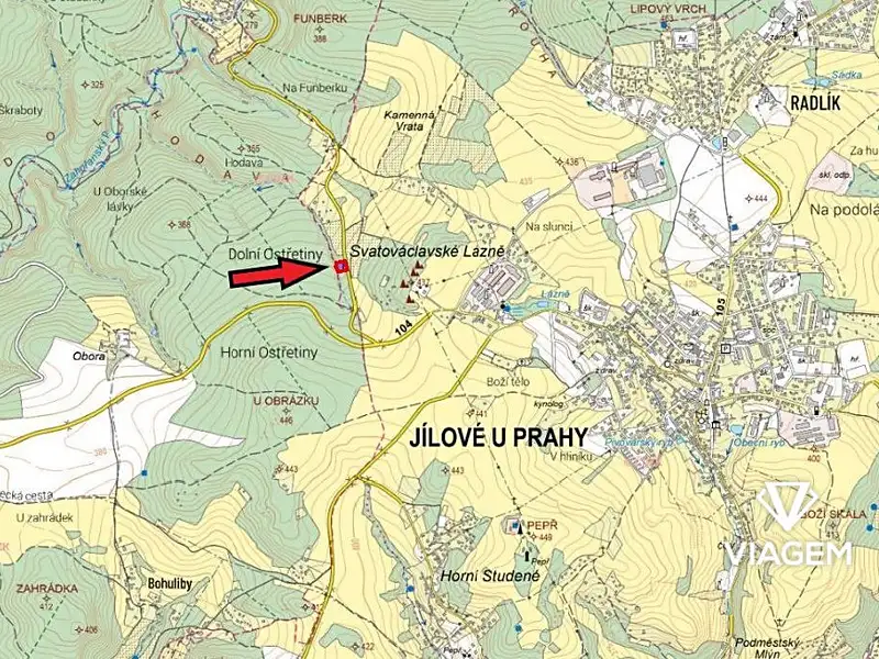 Prodej zahrady 2219 m², Jílové u Prahy – náhled fotky 1