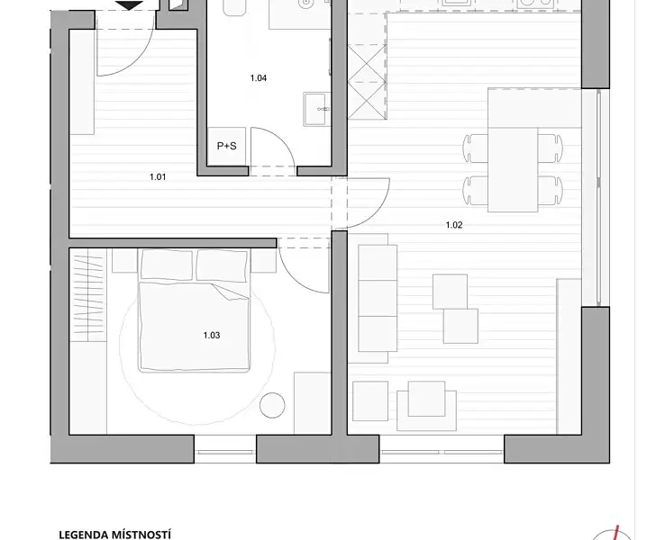 Prodej bytu 2+kk 42 m², Prušánky – náhled fotky 2