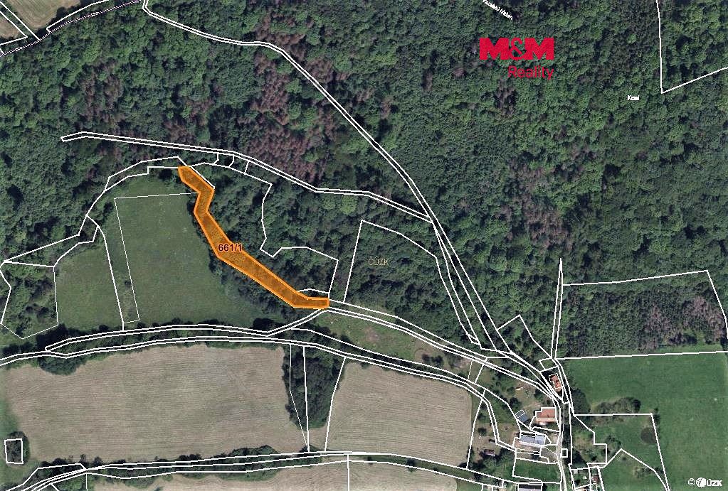 Prodej lesa 3340 m², Kozly – fotka 1 z 3