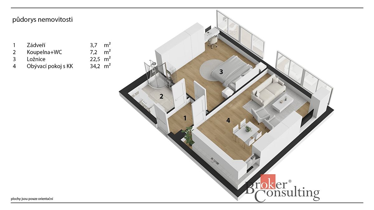 Prodej bytu 2+kk 67 m² – fotografie 4