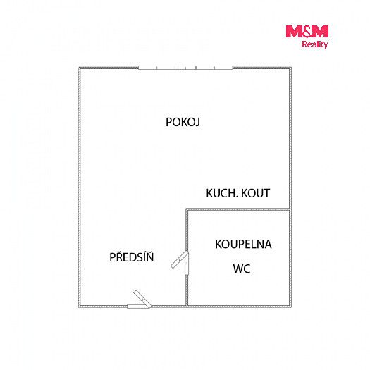 Pronájem bytu 1+kk 20 m² – fotografie 5