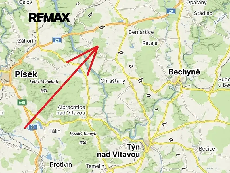 Prodej stavebního pozemku 654 m², Olešná – náhled fotky 1