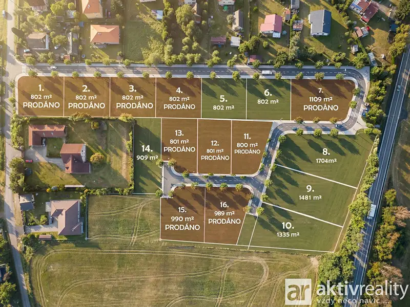Prodej stavebního pozemku 1335 m², Vojkov – náhled fotky 3