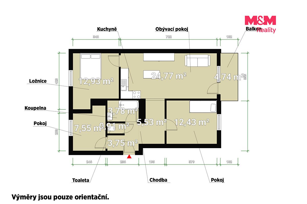 Prodej bytu 4+kk 74 m² – fotografie 5