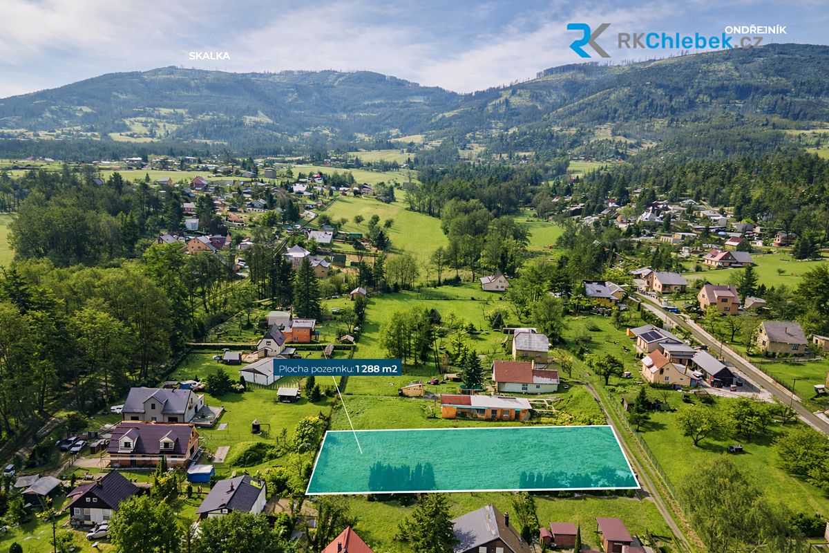Prodej stavebního pozemku 1288 m² – fotografie 2