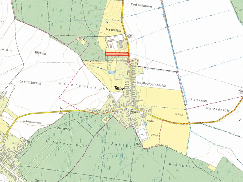 Prodej pole 5124 m², Tetov – náhled fotky 2