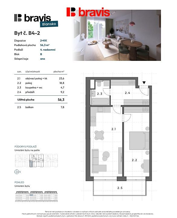 Prodej bytu 3+kk 78 m² – fotografie 2