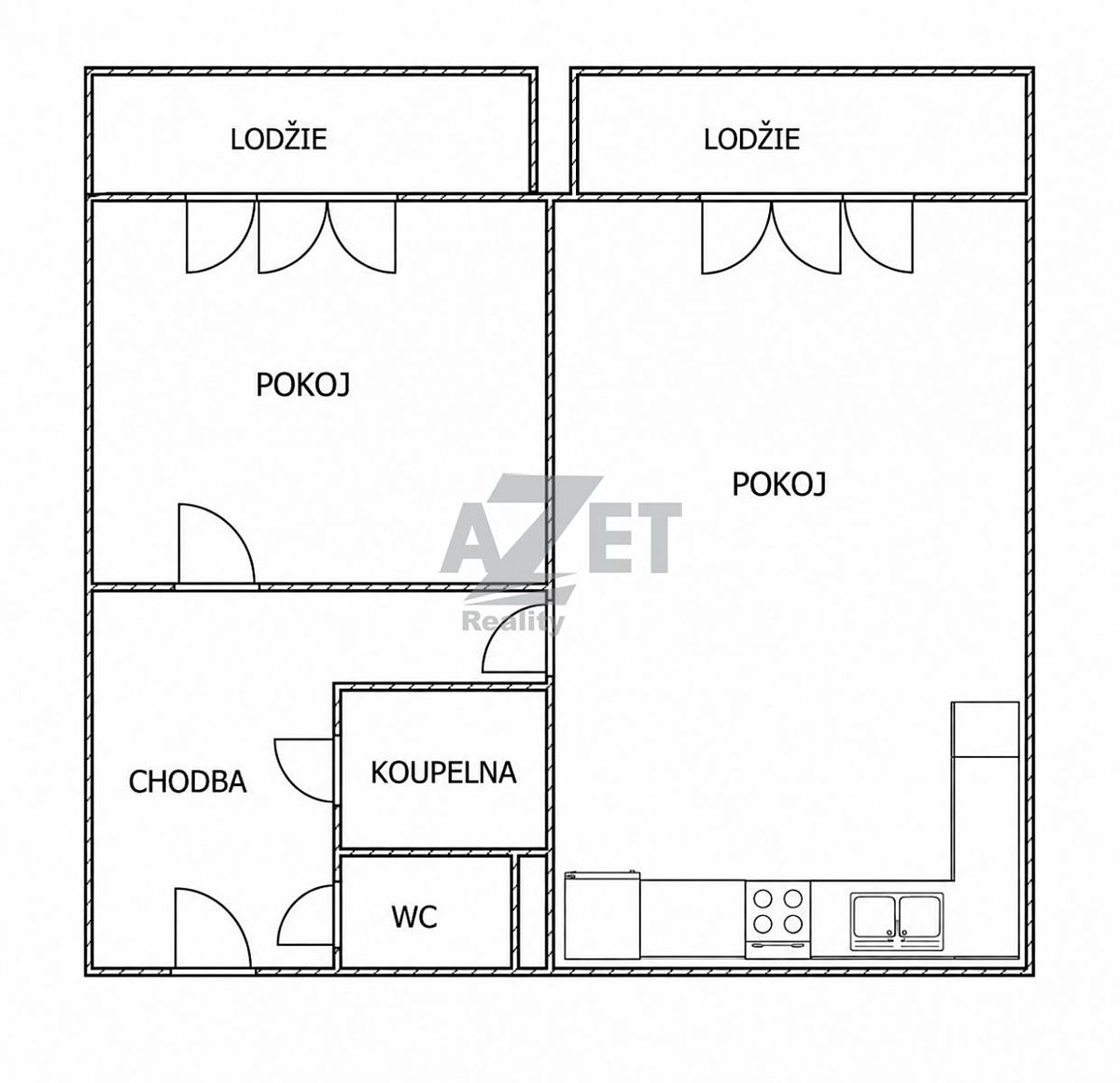 Prodej bytu 2+kk 48 m² – fotografie 3