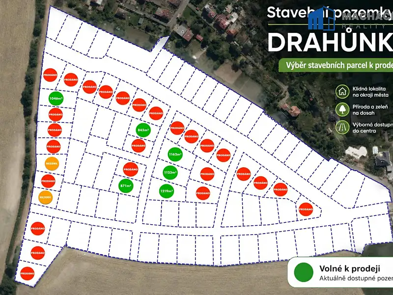 Prodej stavebního pozemku 1123 m², Dubí – náhled fotky 1