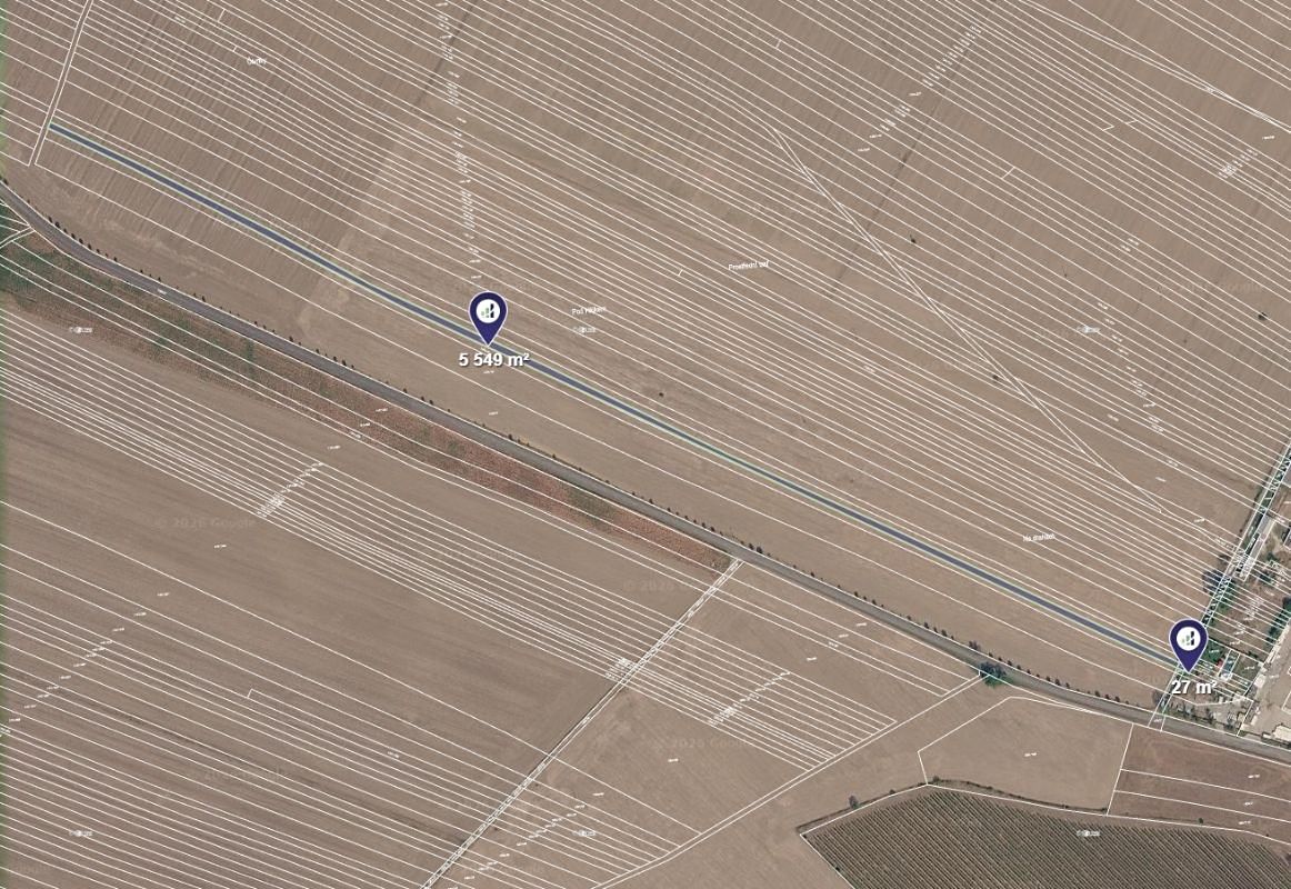 Prodej pole 5576 m², Týnec – fotka 1 z 3