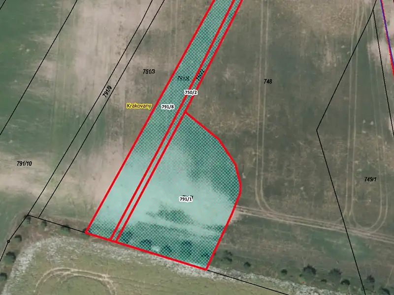 Prodej pozemku 3151 m², Krakovany – náhled fotky 1