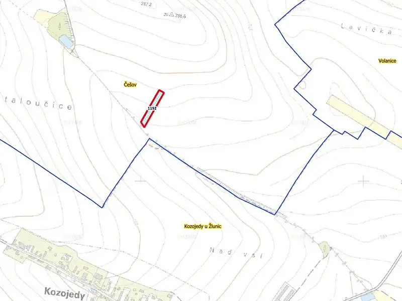 Prodej pole 4305 m², Češov – náhled fotky 3