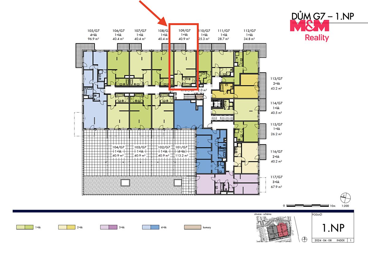 Prodej bytu 1+kk 41 m² – fotografie 4