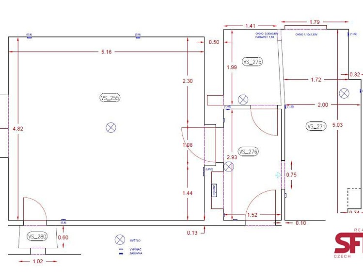 Квартира 2+kk в оренду, 43 м² (8 з 8)