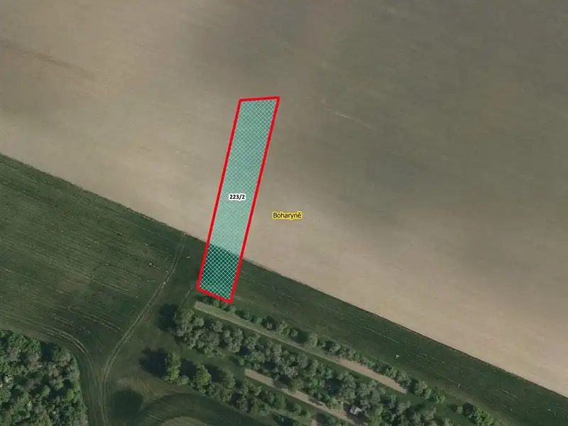 Prodej pole 2572 m², Boharyně – náhled fotky 1