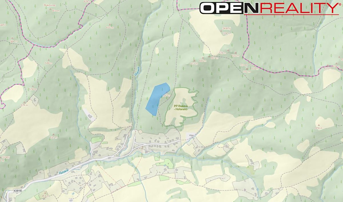 Prodej lesa 21884 m²