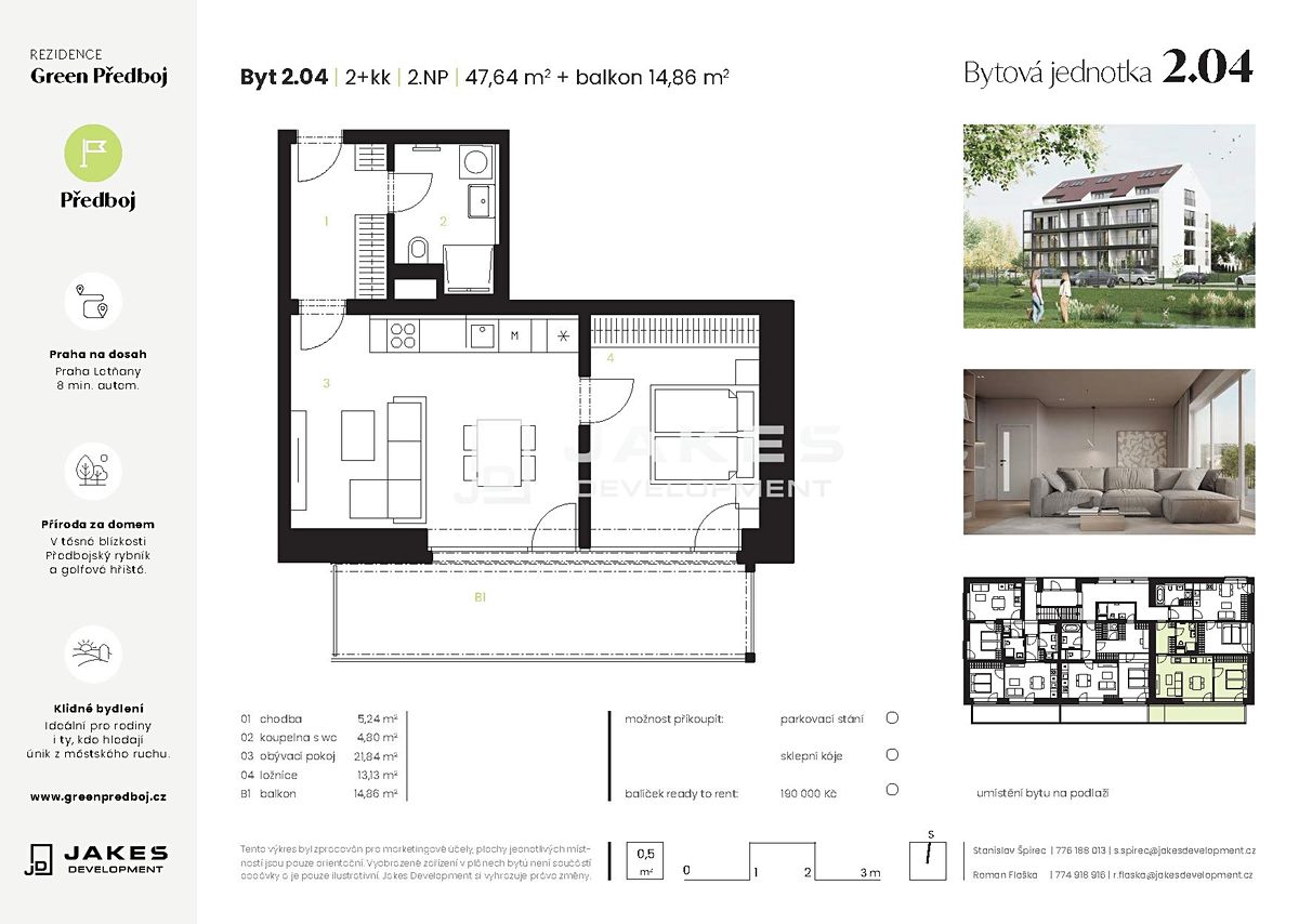 Prodej bytu 2+kk 48 m² – fotografie 2