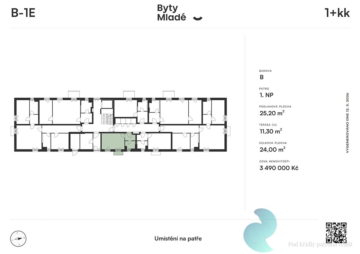Prodej bytu 1+kk 25 m² – fotografie 4
