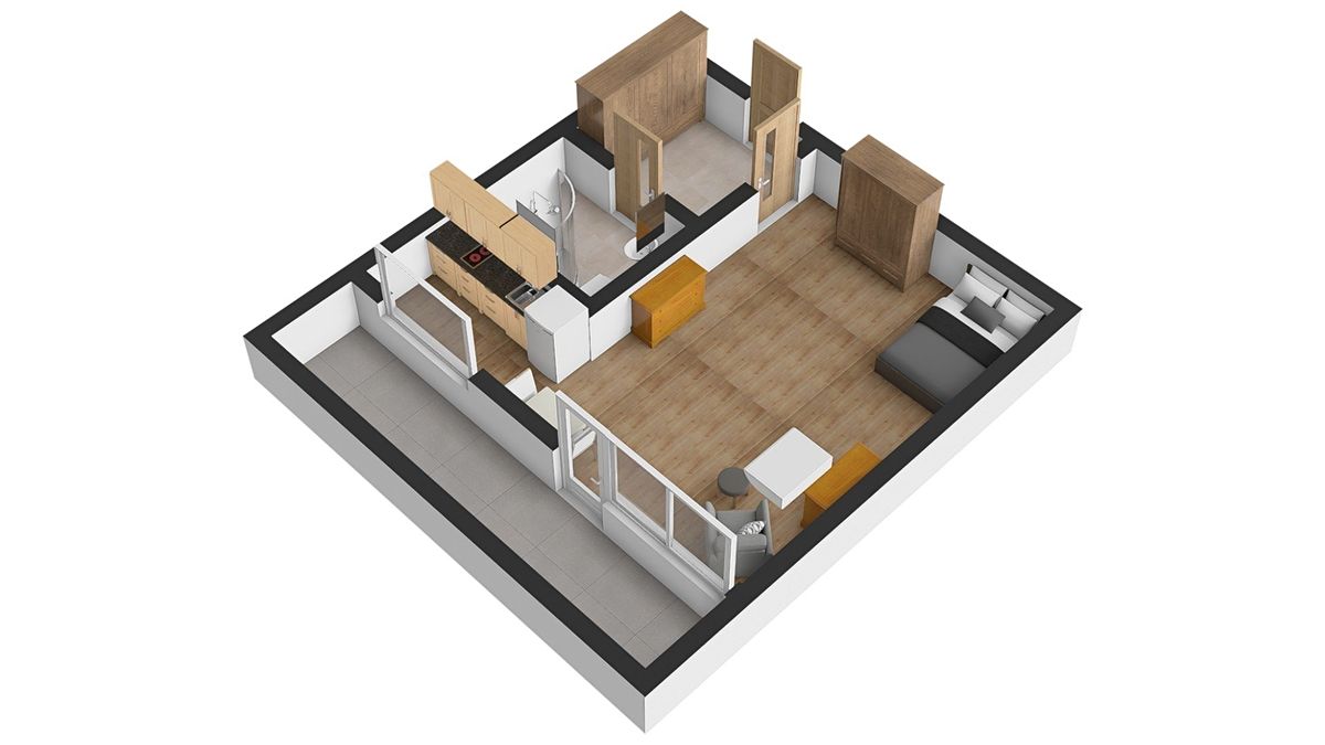 Pronájem bytu 1+kk 30 m² – fotografie 4
