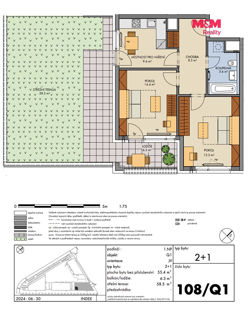 Prodej bytu 2+1 55 m² – fotografie 2