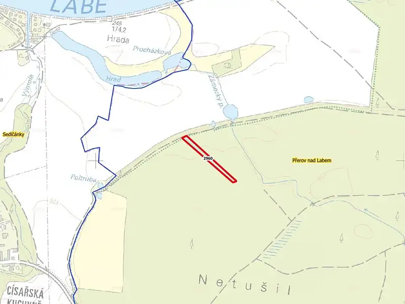 Prodej lesa 2852 m², Přerov nad Labem – náhled fotky 3