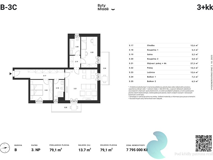 Wohnung 3+kk zum Kauf, 84 m² (4 von 14)