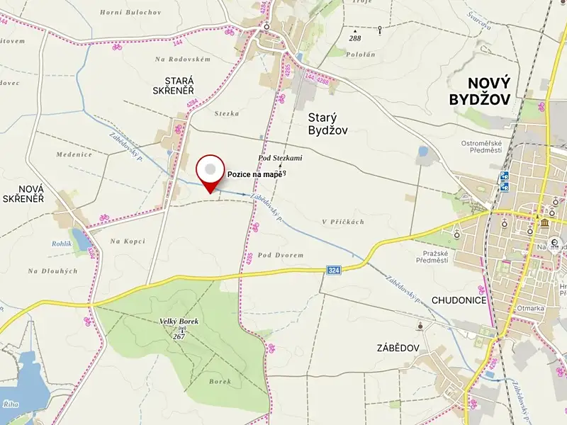 Prodej pozemku 1833 m², Nový Bydžov – náhled fotky 3
