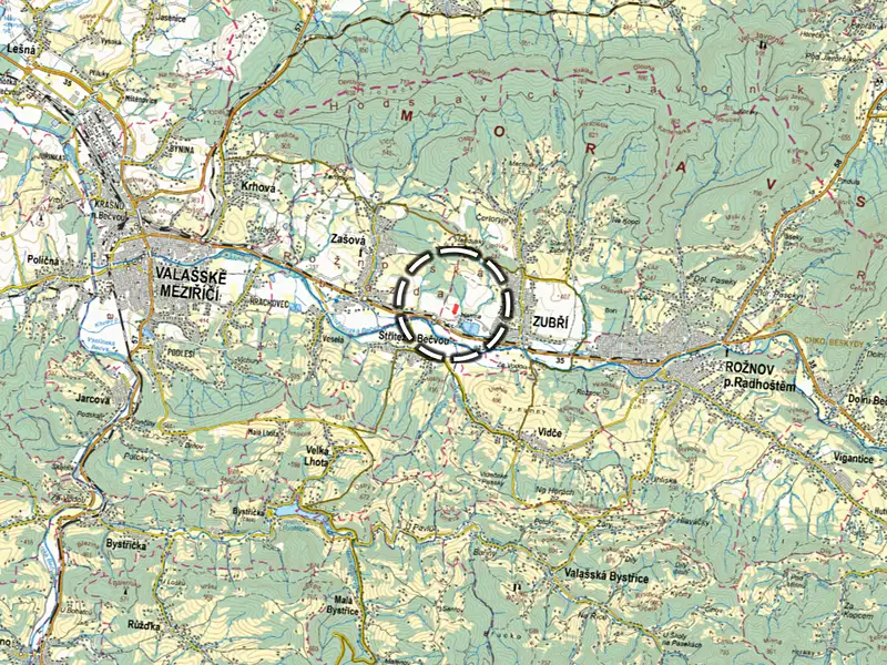Prodej pole 2501 m², Zubří – náhled fotky 3