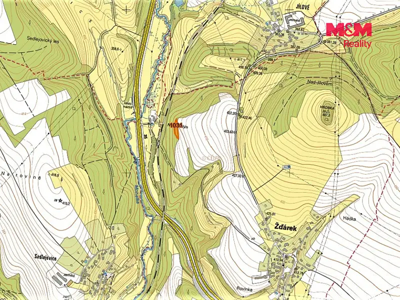 Prodej louky 1704 m², Žďárek – náhled fotky 2