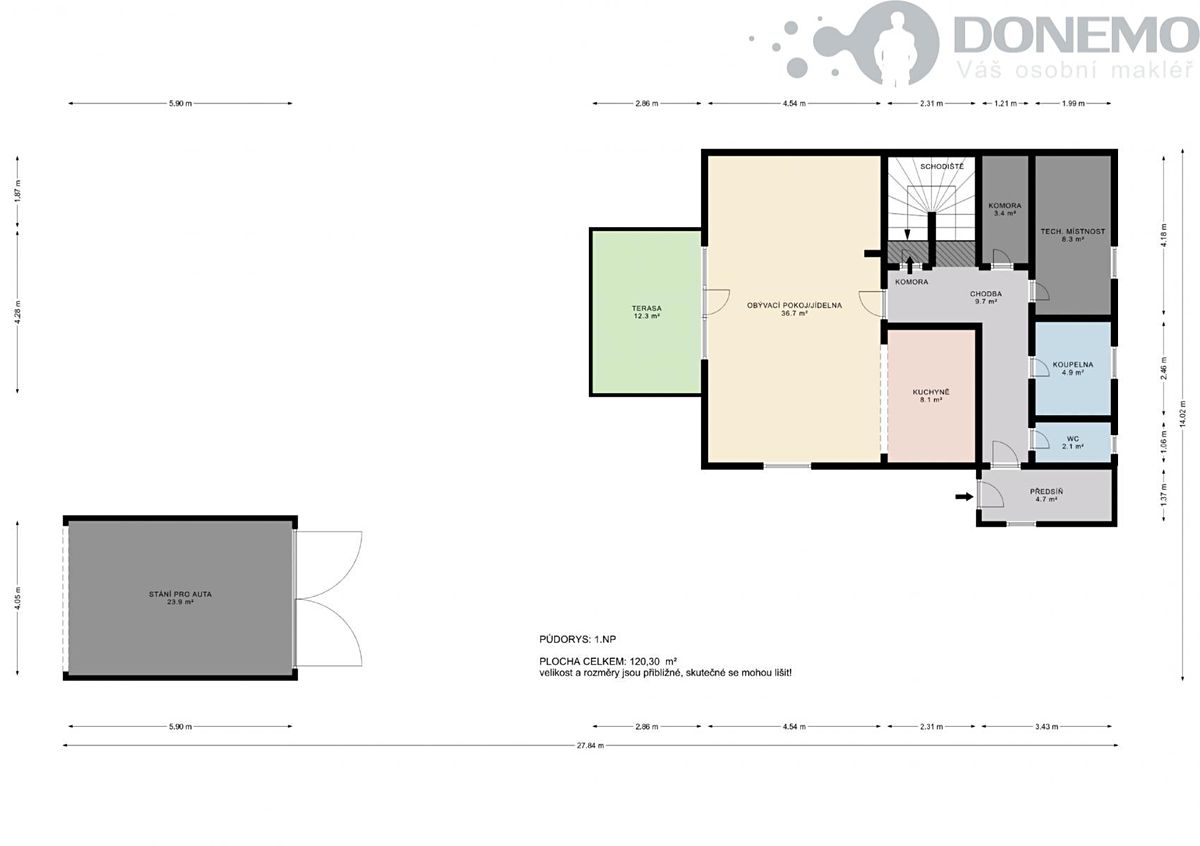 Prodej rodinného domu 195 m², pozemek 1845 m² – fotografie 3