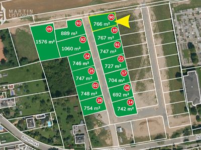 Prodej stavebního pozemku 766 m²