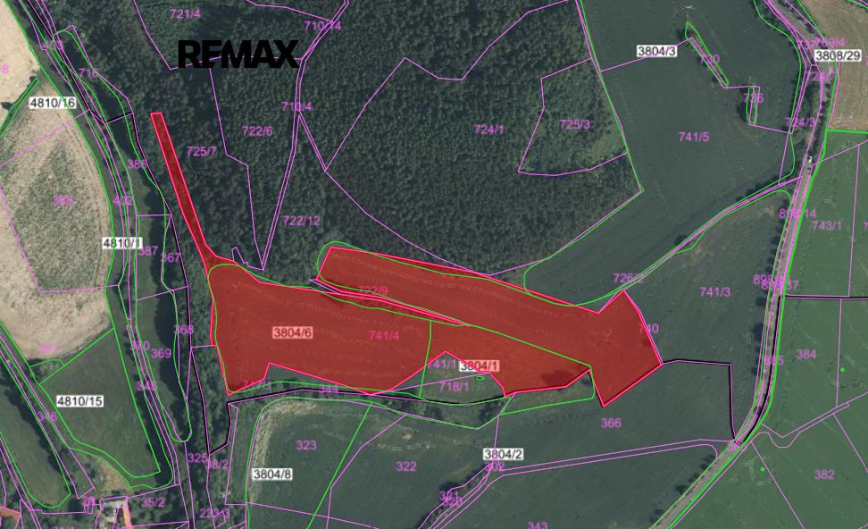 Prodej pole 49428 m², Počepice – fotka 1 z 3