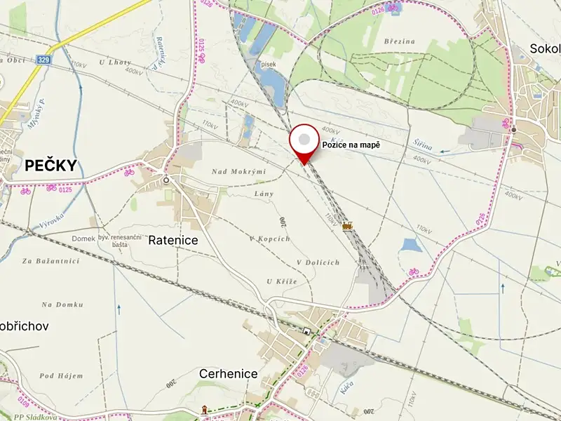 Prodej pozemku 2662 m², Cerhenice – náhled fotky 3