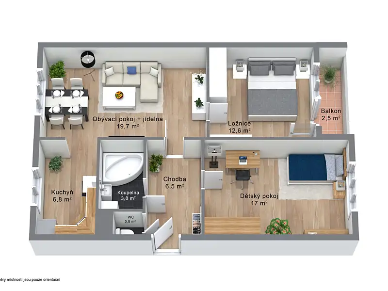 Prodej bytu 3+1 68 m², Chodov – náhled fotky 2