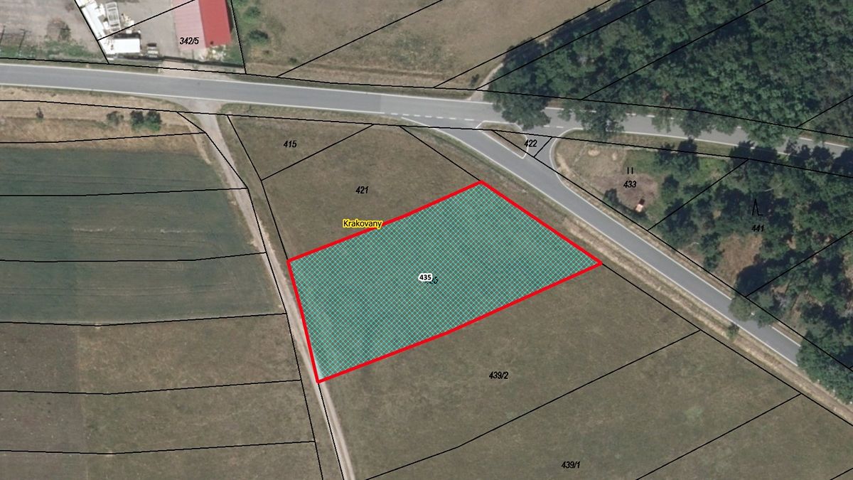 Prodej pozemku 1997 m², Krakovany – fotka 1 z 3