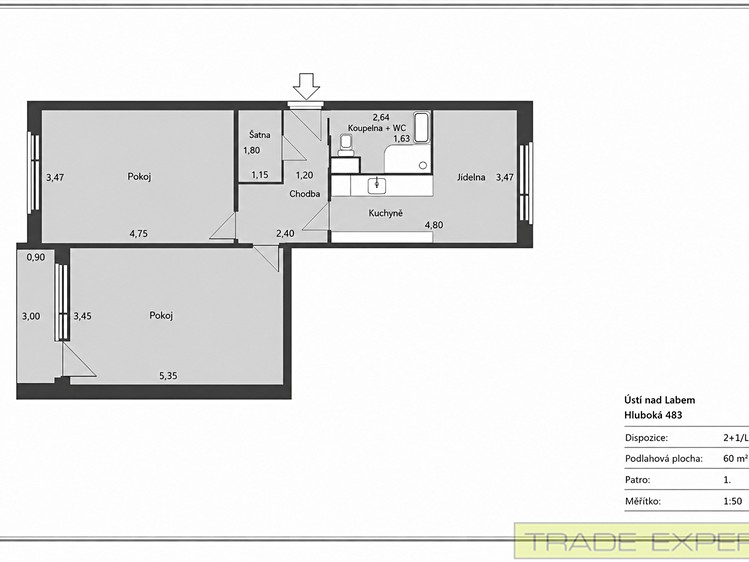 Wohnung 2+1 zum Kauf, 61 m² (13 von 16)